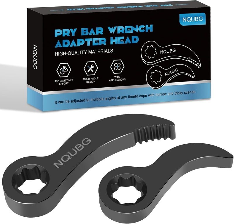 NQUBG Pry bar wrench adapter，Half Shaft Removal Car Repairing Tools ，Half Shaft Removal Tool ，High quality Crowbar Adapter，2025 Upgraded version1/2"pry bar wrench adaptor head，Ratchet pry bar attachment (2) - Image 1
